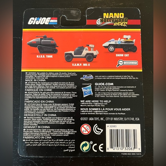 Gi-Joe 3 Pack Jada Nano Hollywood Rides Global Toy Figures - Picture 4 of 4